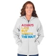 thumbnail image 5 of Worth The Wait But Always Late Ombre Zip Up Hoodie Men's Women's Brisco Brands X, 5 of 5