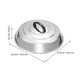 thumbnail image 2 of CTIRCHIU Thick Stainless Steel Universal Pan Lid Dome Shape for Efficient Cooking and Spill Control At Home, 2 of 8