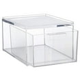 Stackable Storage Drawer Clear Storage Bin Desktop Stackable Storage