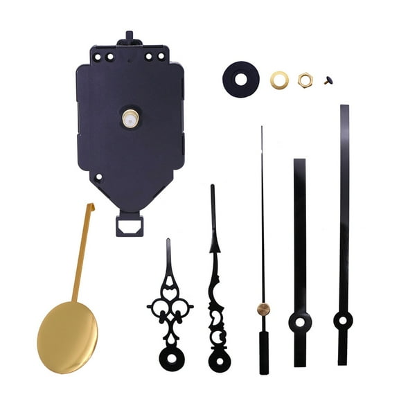 Quartz Pendulum Clock Movement Mechanism with 2Pairs Hands Replacement Repair