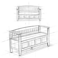 thumbnail image 5 of Simpli Home Brooklyn SOLID WOOD 48 inch Wide Contemporary Entryway Storage Bench in Black, 5 of 11