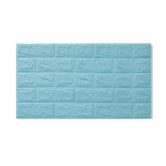 3D Wall Panels Peel and Stick Foam Wallpaper White Brick 3D Wallpaper Stick and Peel Self Adhesive Waterproof Foam Faux Brick Paneling Decorative Wallpaper Bedroom, Kitchen, Fireplace(1PC)