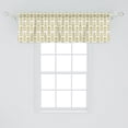 thumbnail image 2 of Ambesonne Floral Window Valance, Scandinavian Folk Design, 54" X 18", Khaki White, 2 of 3