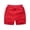 Red, variant on Einccm Kids Summer Casual Athletic Shorts with Pockets - Mid Rise Straight Leg Elastic Waist Dstring Solid Color Loose Fit Bermuda Shorts for Boys and Girls 1-12 Years