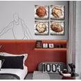 thumbnail image 6 of Boys Room Decor Wall Art - Sports Wall Decor for Boys Bedroom Rustic Soccer Football Baseball Basketball Decoration Posters Canvas Print Vintage Ball Theme Pictures Artwork Framed 12"W x12"H x4, 6 of 6