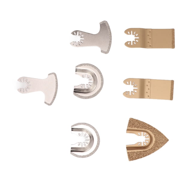 Lame de Scie Oscillante, Large Compatibilité Opération Facile 7Pcs Lames Multitool Large Utilité pour le Ciment
