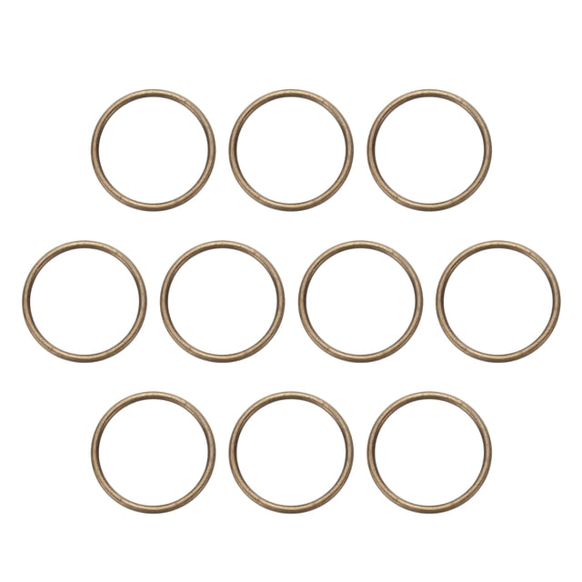 Uxcell 10 Pcs Boucles Rondes en Alliage de Zinc 1-9/16 Pouces, Bronze