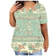 thumbnail image 1 of Birdeem Blouses pour Femmes T-Shirt à Manches Courtes Imprimé Décontracté Col Rond Ample, 1 of 9