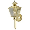 thumbnail image 1 of 66964 Single Light Coach Wall Lantern With Tail - Polished Brass Finish, 1 of 1