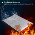 thumbnail image 3 of eccomum Fireproof Document Bag Fireproof and Waterproof File Folder Money Bag Storage Pouch Holder Organizer with Zipper Closure for A4 File Money Cash Jewelry Passport and Valuables, 3 of 7