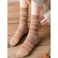 thumbnail image 2 of 6 Pair Chic Brown Socks Bundle,Floral, Argyle & Geometric Designs, 2 of 7