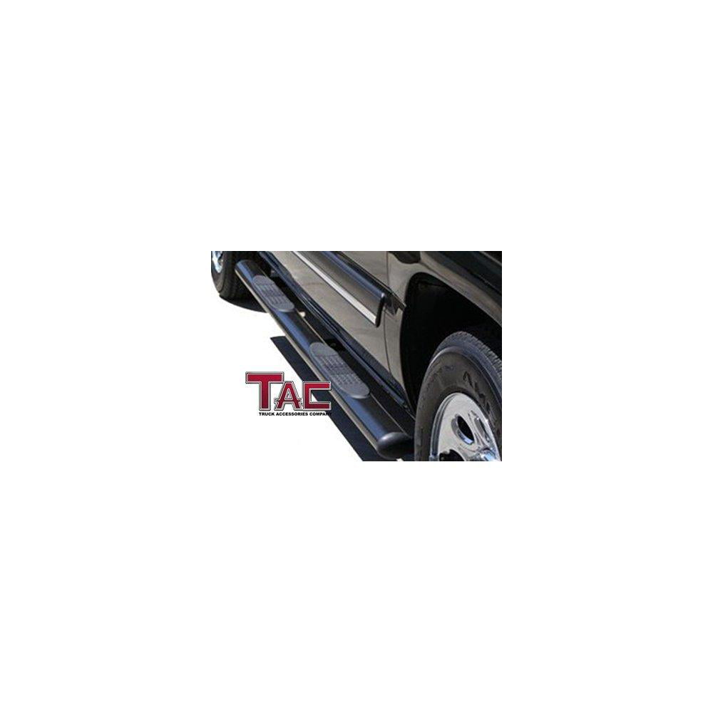 tac 2009-2016 dodge ram 1500 / 2500 / 3500 crew cab 4 oval black side bar step nerf bars running 2016 Dodge Ram Crew Cab Running Boards