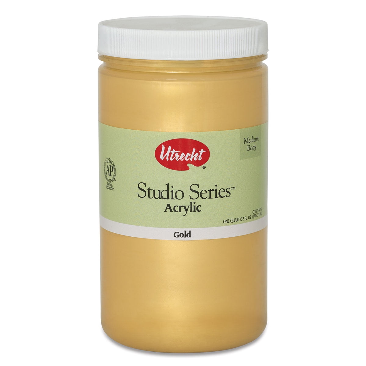 Utrecht Studio Series Acrylic Paint - Gold, Quart