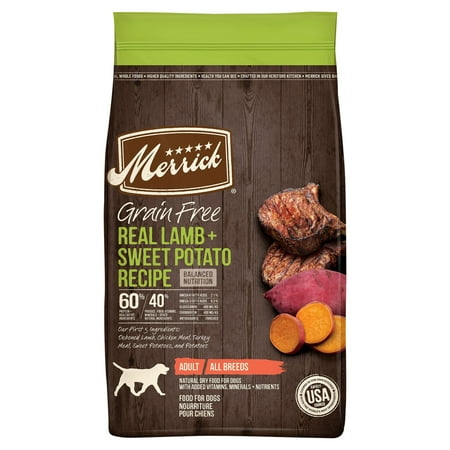 UPC: 0022808385752 | Merrick Real Lamb & Sweet Potato Gravy Dry Dog Food Grain Free 22 lb bag