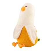 Banana Duck Plush Toy Cute Plushie Hugging Plush Pillow Duck Stuffed Animal for Girls and Boys 11.8 in