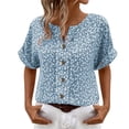 thumbnail image 2 of ATENAR Shirts for Women Solid Color Soft T Shirts for Women Lightweight Tee Sky Blue 2XL, 2 of 8