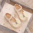 thumbnail image 1 of Zapatos de una sola capa con diamantes de imitación para niñas de otoño, zapatos de princesa de moda con lazo, zapatos de cuero pequeños para niñas con fondo suave, moda, 1 of 2