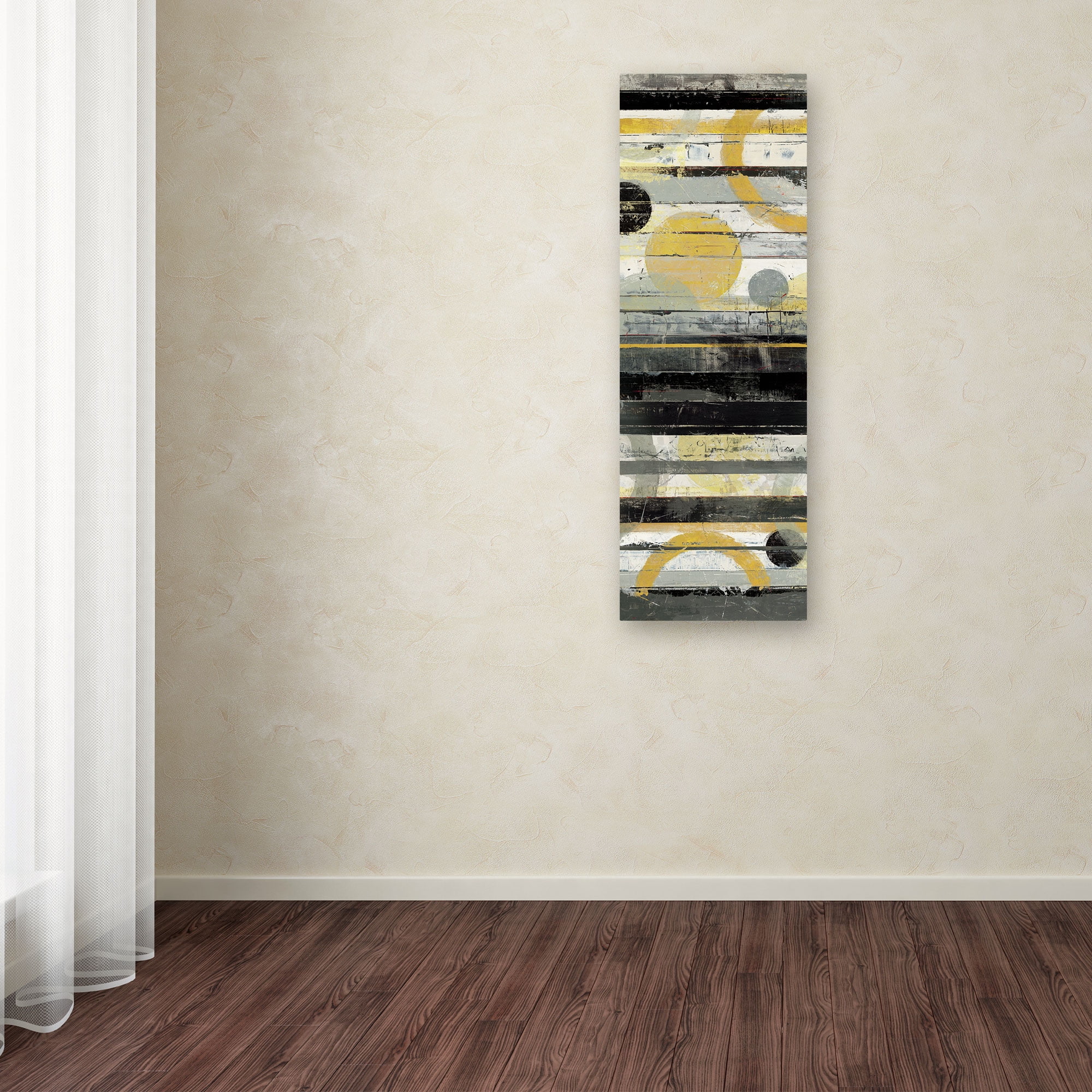 Trademark Fine Art 'Yellow Zephyr Panel' Canvas Art by Mike Schick