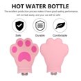 thumbnail image 2 of EeaseCA 1 Set Cat Paw Shaped Water Injection Hand Warmer Hot Water Bottle with Cloth Bag, 2 of 7