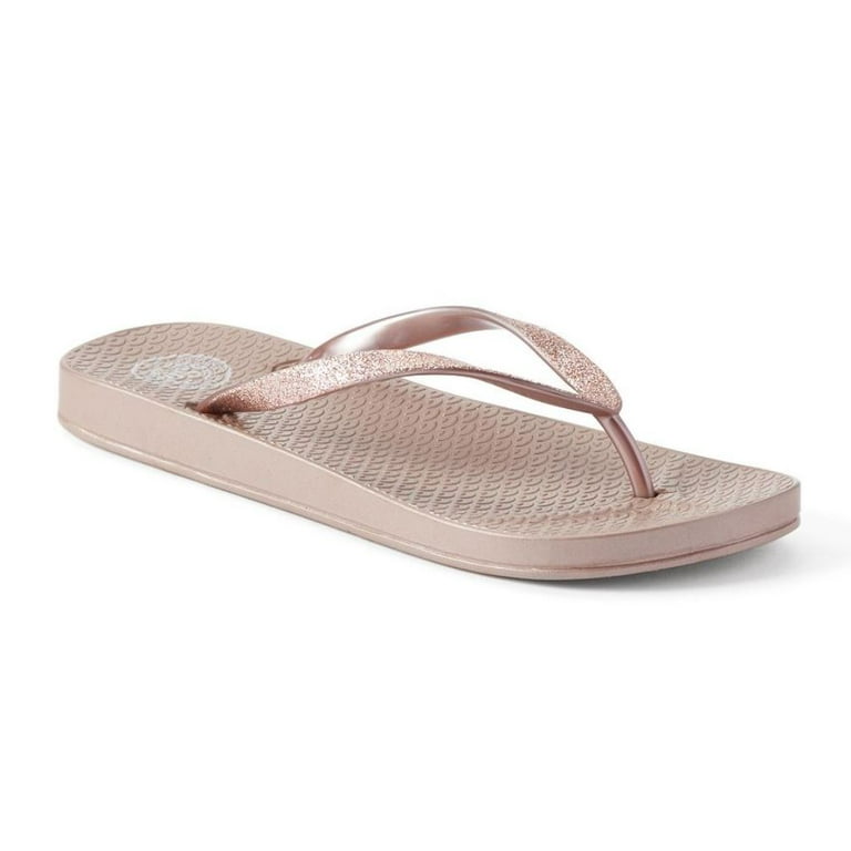 SO Women Injected Glitter Flip Flop Summer Thong Sandals