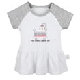 thumbnail image 5 of iDzn I Got A Perfect Crib For You Funny Dresses For Baby, Newborn Babies Skirts, Infant Princess Dress, 0-24M Kids Graphic Clothes (Gray Raglan Dresses, 12-18 Months), 5 of 5