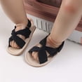 thumbnail image 3 of Zanvin Sandals on Clearance, Kids Sandals, Toddler Sandals, Toddler Baby Girls Boys Baby Shoes Soft Sole Non-slip Baby Toddler Sandals, Black, 12-15 Months, 3 of 7