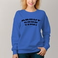 thumbnail image 4 of Women's About Pattern Crew Neck Pullover Cozy Clothes Autumn Winter, 4 of 11