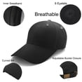 thumbnail image 3 of Toptie Vintage Baseball Cap Structured Mid Profile High Crown Hat Unisex Cotton Twill Wholesale-Gray, 3 of 8