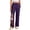 Dark Purple, variant on Tear Away Pant for Women Side Split Easy Full Open Post Surgery Breakaway Lounge Casual Loose Fit Recovery Hip Knee Ankle Long Magic Tape Pants with Pockets Dark Purple S