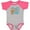 Baseball Heather and Hot Pink, variant on Inktastic Mommys 1st Mothers Day-cute Baby Bear Boys or Girls Baby Bodysuit