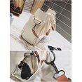 thumbnail image 4 of LinYooLi Canvas Tote Bag for Women Large Capacity Shoulder Bag Aesthetic Purses Handbags with Multiple Pockets, 4 of 5
