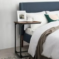 C Shape Side Table Set of 2, C Shape Sofa and Bed End Table, Portable