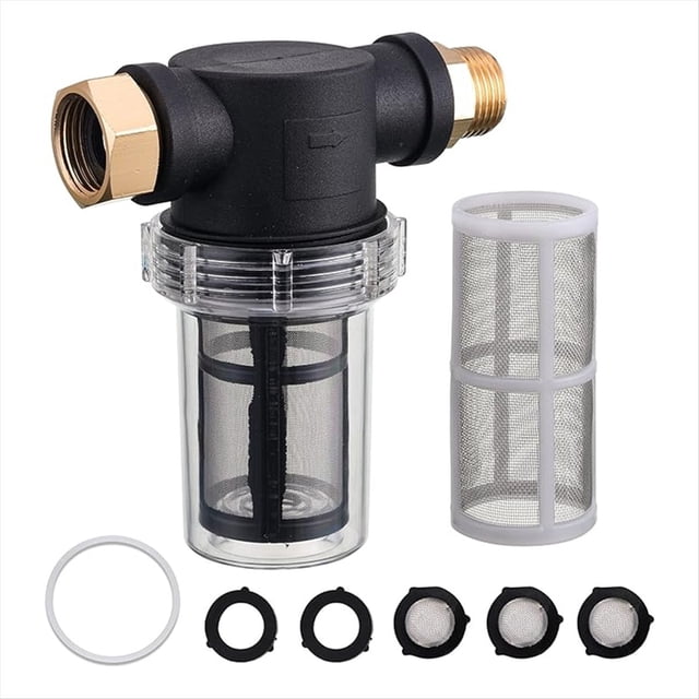 Filtro para Manguera de Jardín, Accesorio de Filtro de Sedimentos para Entrada de Agua de Hidrolavadora, con de 40 y 100.