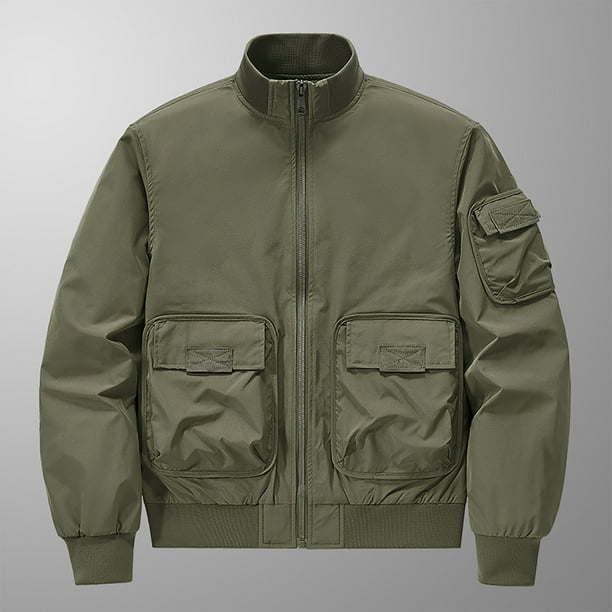 Miluxas Men's Jacket Lightweight Bomber Jacket Zip Up