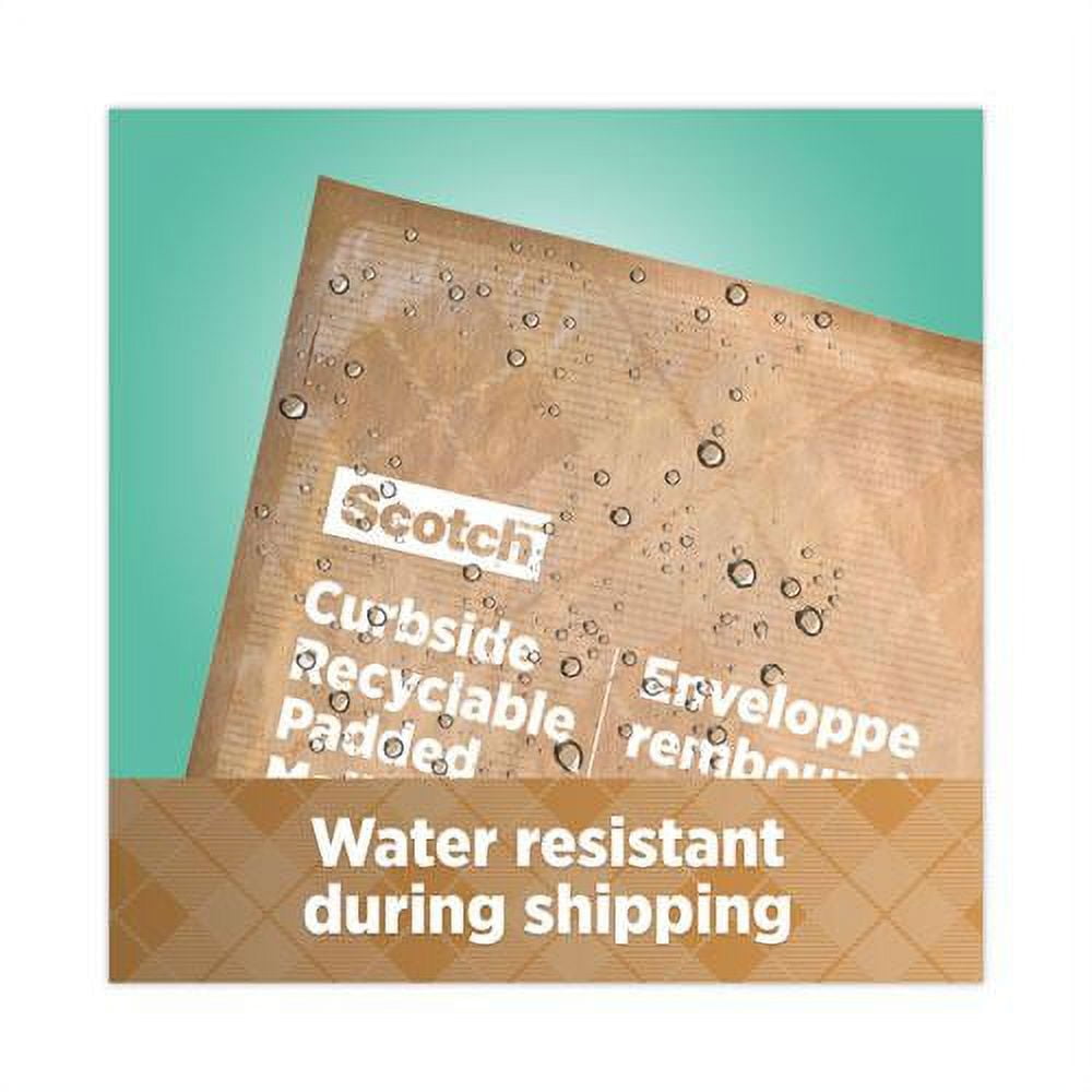3m CR51 Curbside Recyclable Padded Mailer, #5, Self-adhsve Closure, Interior Dimensions: 10.8ae X 14.8ae, Natural Kraft, 100/carton