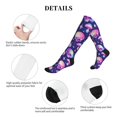 thumbnail image 5 of Rateoe Skull rainbow color Compression Socks for Women and Men 20-30mmHg-Circulation Support Socks Knee High Nurse Pregnant Running Medical and Travel Athletic, 5 of 7