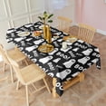 thumbnail image 3 of Halloween Ghost Boo Pattern Rectangle Tablecloth 60"x120",Waterproof Polyester Rectangle Table Cloth, Wipeable Spillproof Polyester Tablecloth for Dining, Camping, Indoor and Outdoor, 3 of 6