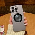 thumbnail image 1 of Étui Givrée pour iPhone 12 Pro Max Étui Rigide Mate Légère avec Protecteur d'Objectif de Caméra Vue Logo Antichoc, Vert Foncé, 1 of 5