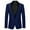 Dark Blue, variant on Hjtefg Kids Formal Jacket - Boys Girls Long Sleeve Lapel Coat, Classic Button Front Suit for Dressy Occasions, Smart Casual Wear,Color: Black Size: 6-7 Years