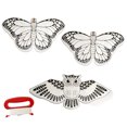 thumbnail image 1 of 3PCS Kids Kite Owl Butterfly Blank Coloring DIY Flying Kite with Reel and Line, 1 of 8