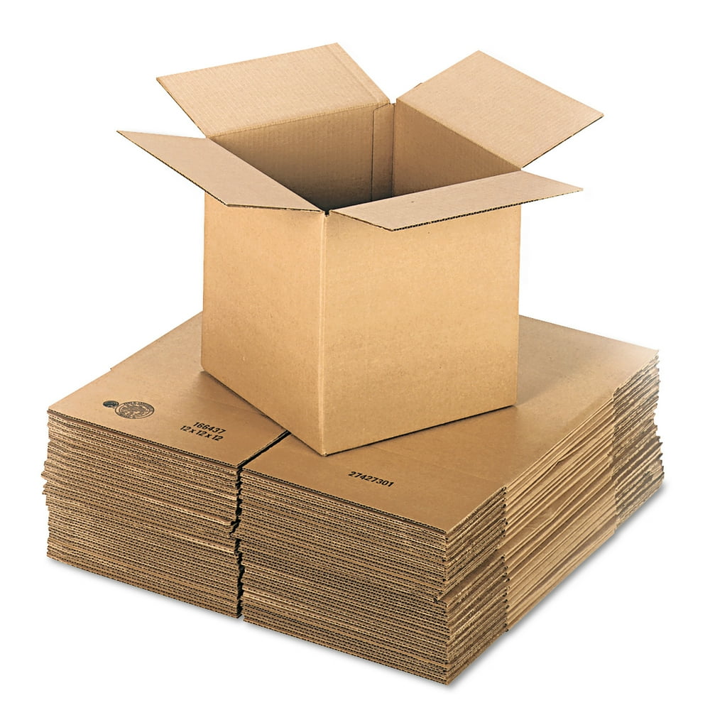 General Supply Brown Corrugated Cubed FixedDepth Shipping Boxes, 12l