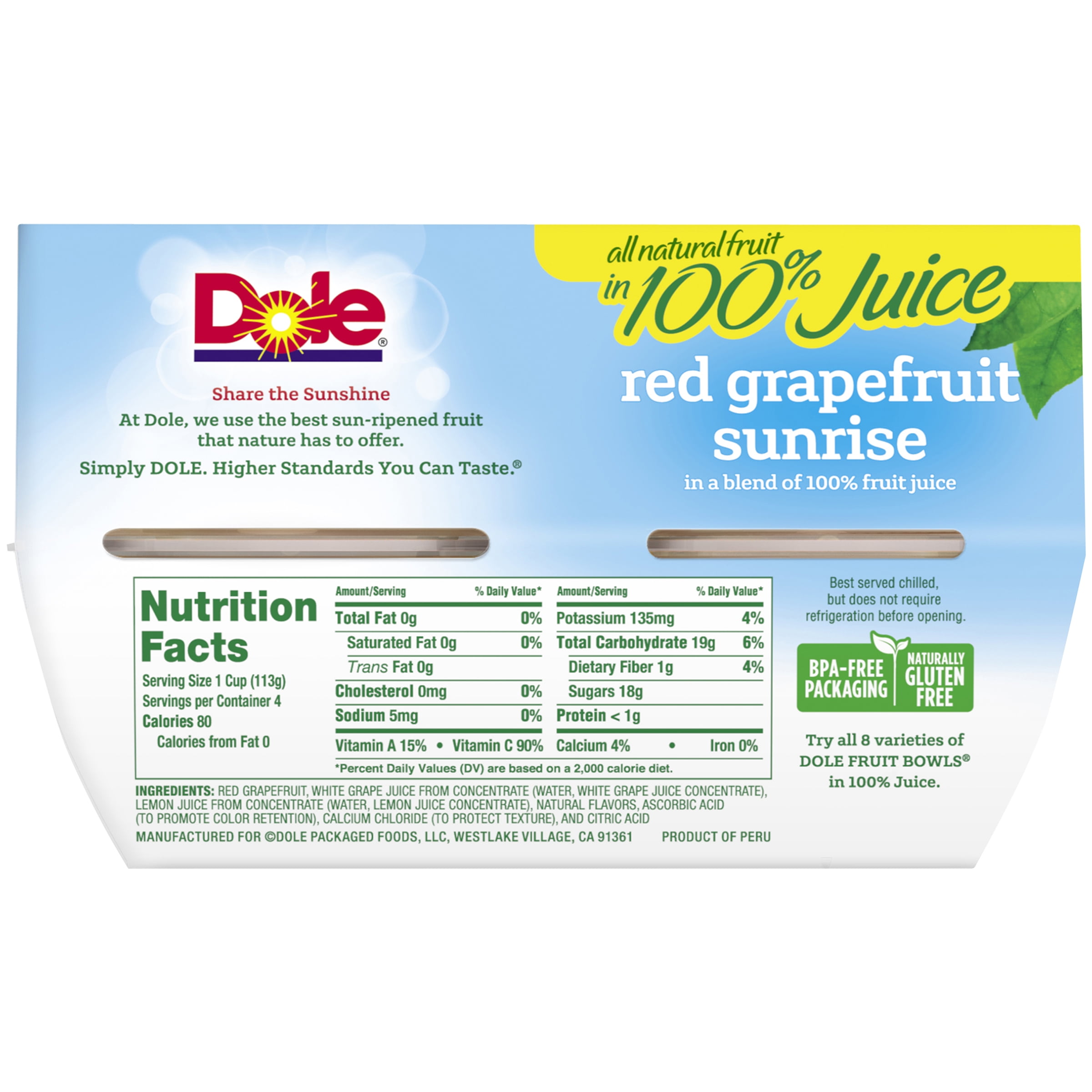 Dole Fruit Cups Nutrition Facts Besto Blog
