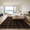 thumbnail image 3 of ODIKA 9'x12' Washable Area Rug Plaid Check With Bold Tartan Gingham Farmhouse Accents Buffalo Flowing Dynamic for Dining Room, Basement, Large Office, Non-Slip Chair-Friendly, 3 of 7