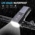 thumbnail image 3 of Solar Bike Lights, 3000LM Night Ultra Bright Bicycle Lights Headlight with Electric Bell, Rechargeable Bike Lights, Easy Install Waterproof, 3 of 7