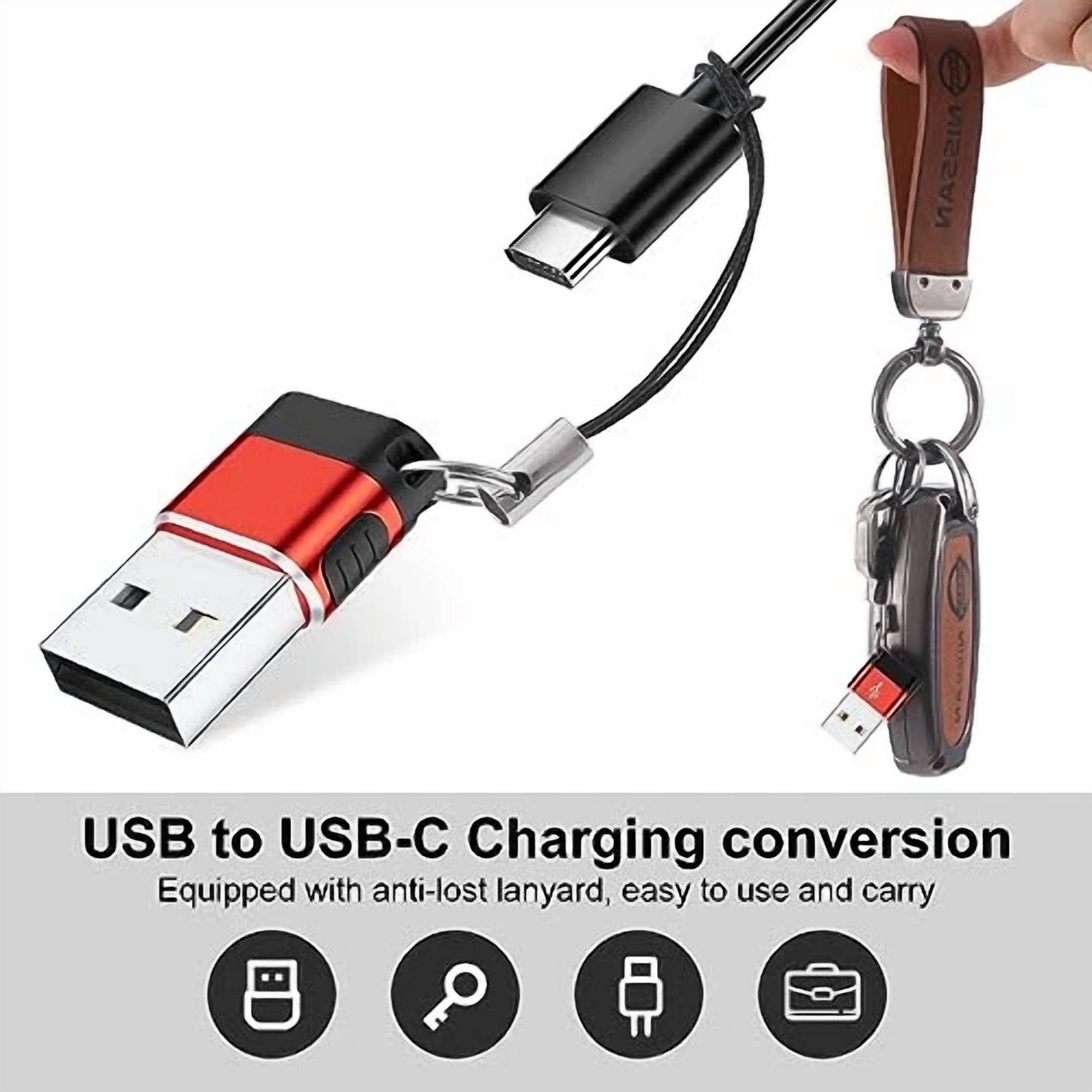 BUTTERFLY- Usb To Usb C Adapter 6 Pack,Usb To Usbc-C Adapter,Usb To C Adapter,Usbc To Usb