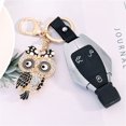 thumbnail image 3 of HOARBOEG Keychains for Men and Women Beautiful Owl Rhinestone Key Chain Crystal Purse Keychain Bag Key Ring, 3 of 8