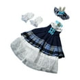 thumbnail image 2 of 2x1/6 Muñeca Vestido De Princesa Para Niños Cosplay Para Muñeca Princesa De 30 Cm Chica De Moda Azul, 2 of 9