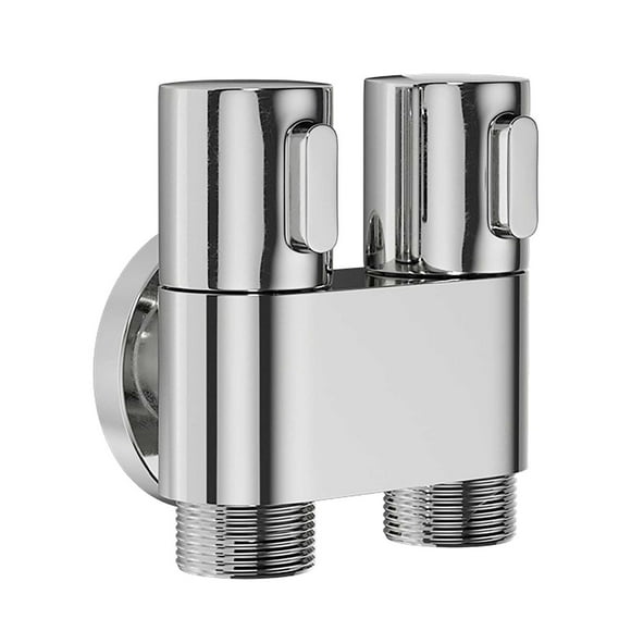 WREESH Gray Toilet Partner Spray One In Two Out Dual-use Angle Multi-functional Double-out Water Clearance