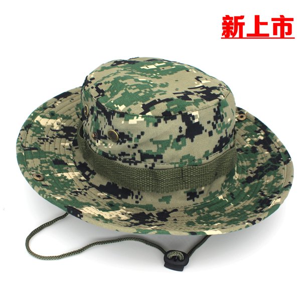 Proveedor de gorra de camuflaje para acampar al aire libre, gorra de pesca, gorra de pescador de viaje, sombrero Bonny, sombrero protector solar para hombres y mujeres