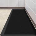 thumbnail image 2 of MeyJey Kitchen Rug, 0.8" Thickness Anti Fatigue Kitchen Mat, Non Skid Waterproof Thick Cushioned Runner Rug, 17"x40", Black, 2 of 6